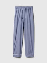 Gap Blue Trouser 100% Cotton Poplin Pyjama Bottoms - Image 3 of 3