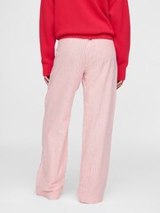 Gap Red Matching Family Christmas 100% Cotton Stripe Pyjama Bottoms - Image 3 of 5