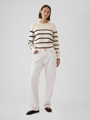 Cream - Gap, weicher, kurzer Rollkragenpullover aus Baumwolle - Image 3 of 5
