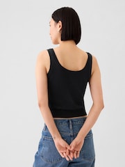 Gap Black CashSoft Cropped Vest - Image 2 of 3