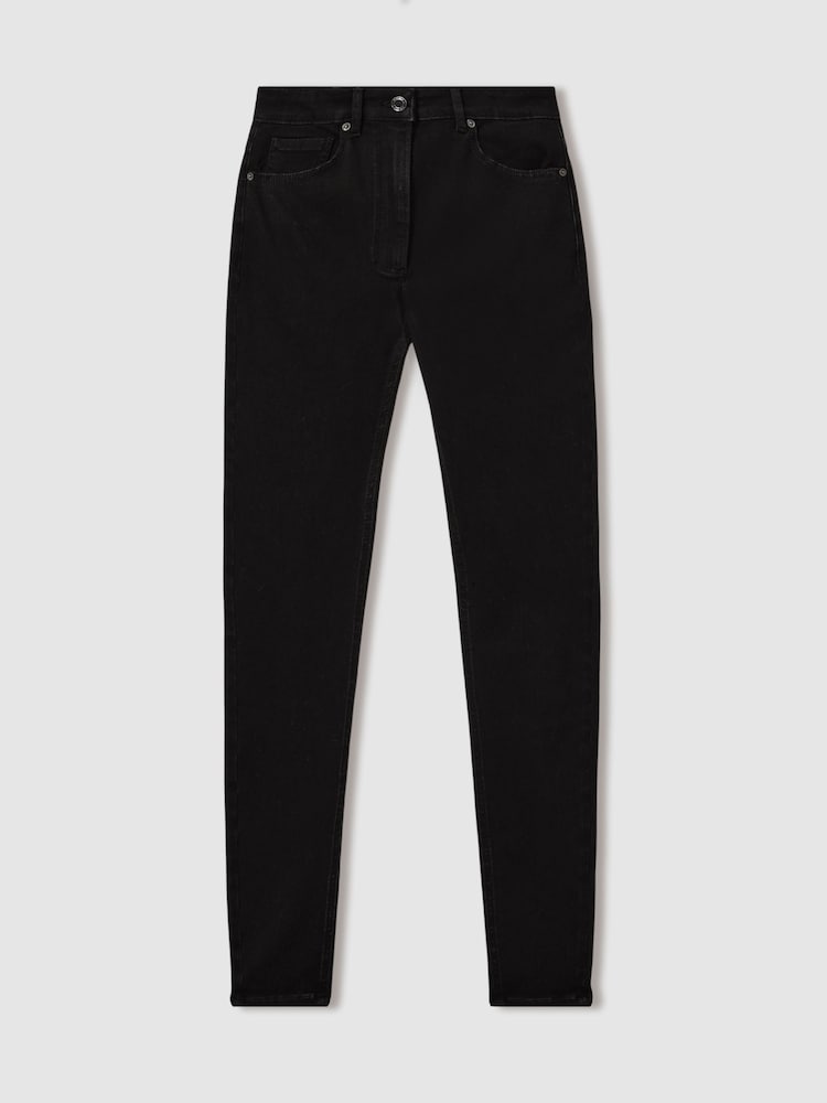 Черный - обтягивающие джинсы Reiss Hattie - Изображение 2 из 7