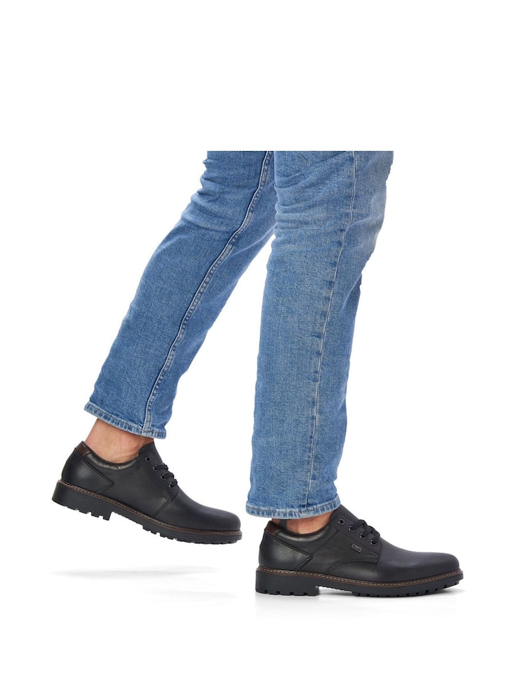 Rieker Mens Lace-Up Black Shoes - Image 11 of 11