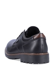 Rieker Mens Lace-Up Black Shoes - Image 5 of 11