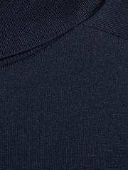 Reiss Navy Wren Roll-Neck Jumper With Cashmere - Image 6 of 6