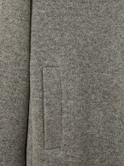 Reiss Grey Dahlia Knitted Funnel-Neck Coat - Image 6 of 6
