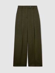 أخضر - Reiss Simone Atelier Pleated-Crepe Suit Trousers - صورة 2 من 6