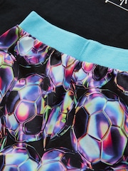 Black Football Single 100% Cotton Short Pyjamas (5-16yrs) - Image 8 of 8