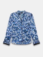 Mint Velvet Blue Abstract Print Blouse - Image 3 of 4