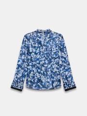 Mint Velvet Blue Abstract Print Blouse - Image 4 of 4