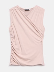 Mint Velvet Pink Draped Front Top - Image 3 of 4