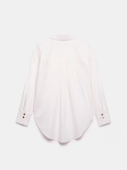 Mint Velvet White Bib Detail 100% Cotton Shirt - Image 4 of 4