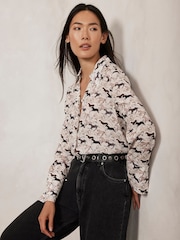 Mint Velvet Pink Horse Print Shirt - Image 5 of 7