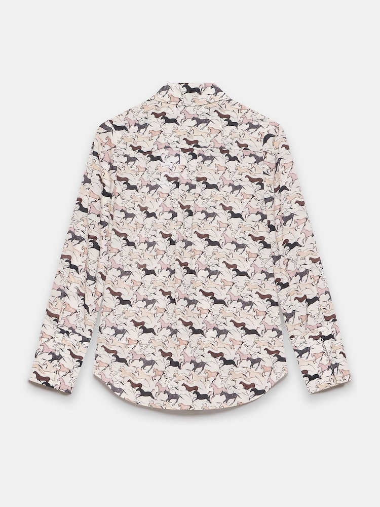 Mint Velvet Pink Horse Print Shirt - Image 7 of 7
