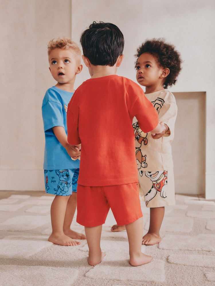 Red/Blue Paw Patrol Shorts Pyjamas 3 Pack (9mths-8yrs) - Image 3 of 13
