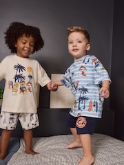 Blue Cream License Paw Patrol 100% Cotton Short Pyjamas 2 Pack (9mths-8yrs) - Image 1 of 7