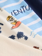 Blau Creme - Lizenzierte, kurze Paw Patrol Pyjamas aus 100 % Baumwolle im 2er-Pack (9 Monate bis 8 Jahre) - Bild 9 von 9