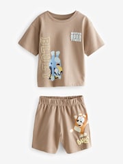 Blue/Green License Bluey 3 Pack 100% Cotton Short Pyjamas (12mths-8yrs) - Image 10 of 12