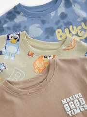 Blue/Green License Bluey 3 Pack 100% Cotton Short Pyjamas (12mths-8yrs) - Image 11 of 12