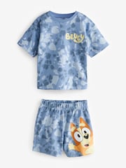 Blue/Green License Bluey 3 Pack 100% Cotton Short Pyjamas (12mths-8yrs) - Image 7 of 12