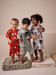 Красный/синий Spidey - Лицензия на короткую пижаму 3 Pack (12мес. 10лет) - Image 1 of 6