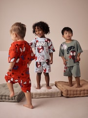 Красный/синий Spidey - Лицензия на короткую пижаму 3 Pack (12мес. 10лет) - Image 2 of 6