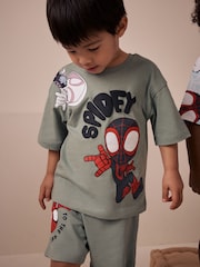 Красный/синий Spidey - Лицензия на короткую пижаму 3 Pack (12мес. 10лет) - Image 6 of 6