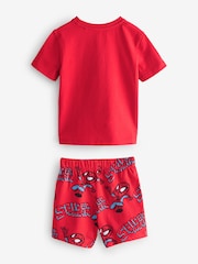 Multi Bright Mini Marvel License 100% Cotton Short Pyjamas 3 Pack (12mths-11yrs) - Image 7 of 11