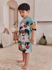 Blue/Orange Looney Tunes Single License 100% Cotton Short Pyjamas (9mths-9yrs) - Image 1 of 10
