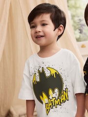 Black/Ecru Batman License Short Pyjamas 2 Pack (12mths-10yrs) - Image 3 of 11