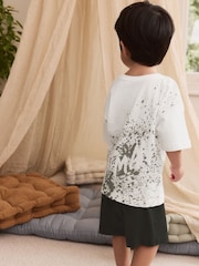 Black/Ecru Batman License Short Pyjamas 2 Pack (12mths-10yrs) - Image 4 of 11
