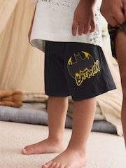 Black/Ecru Batman License Short Pyjamas 2 Pack (12mths-10yrs) - Image 5 of 11