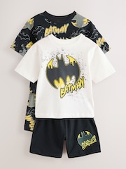 Black/Ecru Batman License Short Pyjamas 2 Pack (12mths-10yrs) - Image 6 of 11