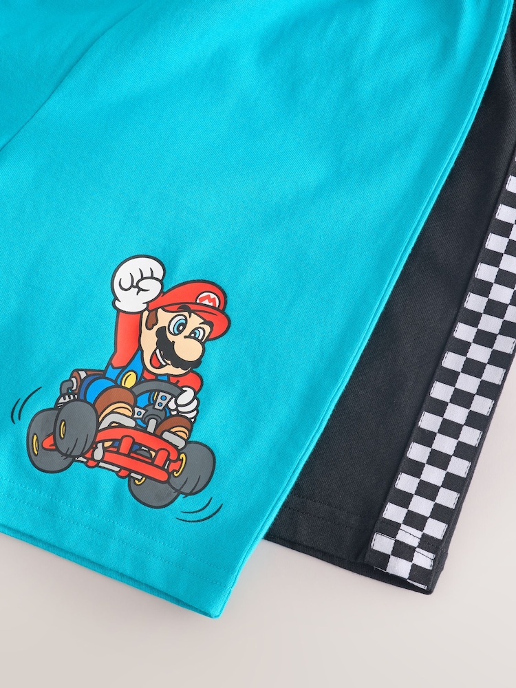 Blue/Red Mario Kart - 2 Pack License Short 100% Cotton Pyjamas (3-16yrs) - Image 11 of 11