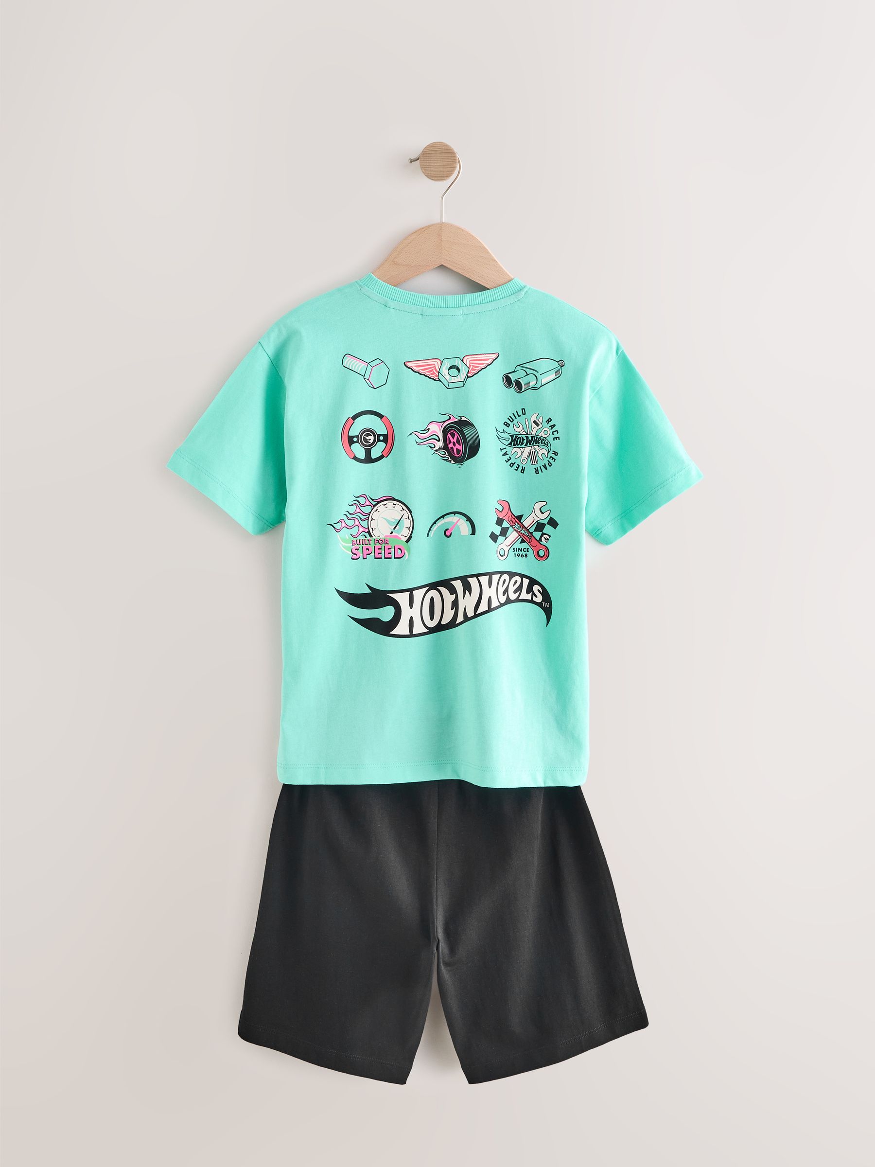 Pyjama 16 Ans Garcon Hot Wheels Ensemble Pyjama Pour Garu00e7on Lot De 2 | Haut U00e0 Manches Courtes Et Bas De Pyjama U00e0 Jambe Longue Avec Motif De Voiture De Course Jouet