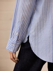 Blue Stripe Soft Relaxed Long Sleeve Shirt - Image 5 of 9