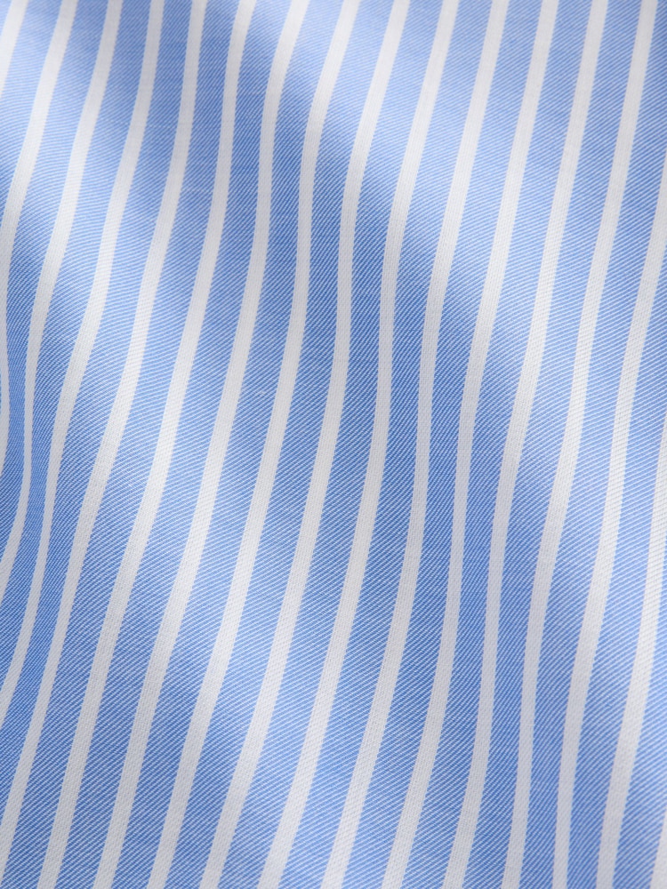 Blue Stripe Soft Relaxed Long Sleeve Shirt - Image 9 of 9