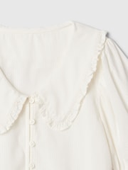 Gap White Ruffle Collar Shirt (4-13yrs) - Image 5 of 5