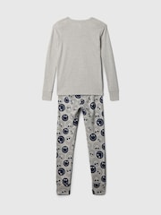 Gap Grey Cotton Long Sleeve Pyjama Set (4-13yrs) - Image 2 of 3