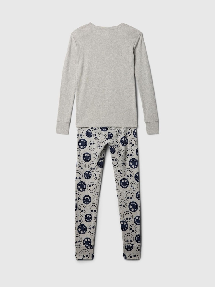 Gap Grey Cotton Long Sleeve Pyjama Set (4-13yrs) - Image 2 of 3