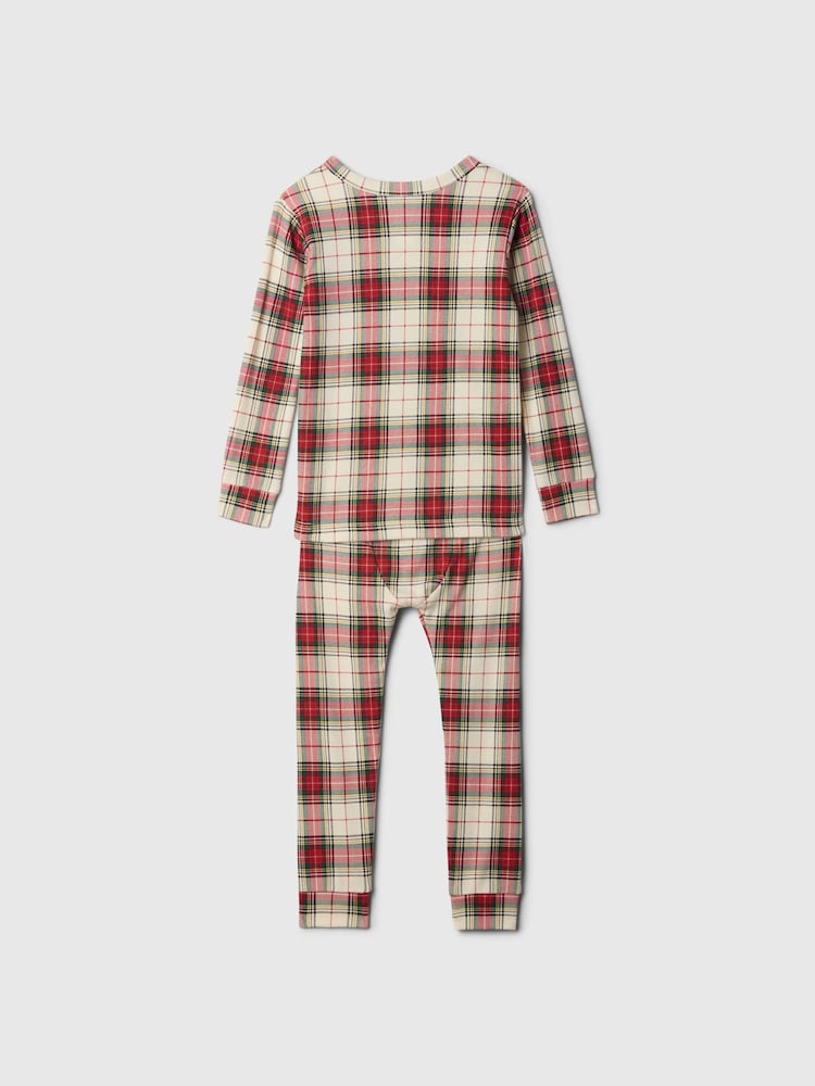 Gap Red Family Toddler Christmas Traditional Check Pyjamas (12mths-5yrs) - Image 3 of 3