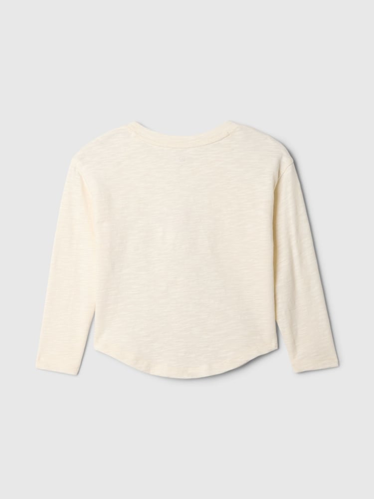 Gap Cream Long Sleeve Graphic T-Shirt (6mths-5yrs) - Image 2 of 3