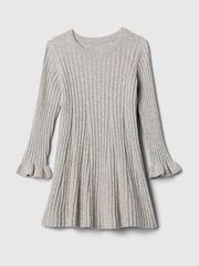 Gap Grey CashSoft Rib Jumper Dress (6mths-5yrs) - Image 1 of 2