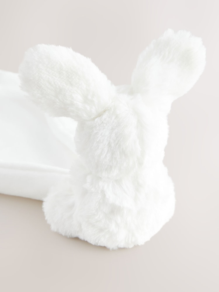 White Baby Comforter Bunny - Image 4 of 4