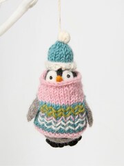 FatFace Multicolour Polly Penguin Felt Christmas Decoration - Image 1 of 2