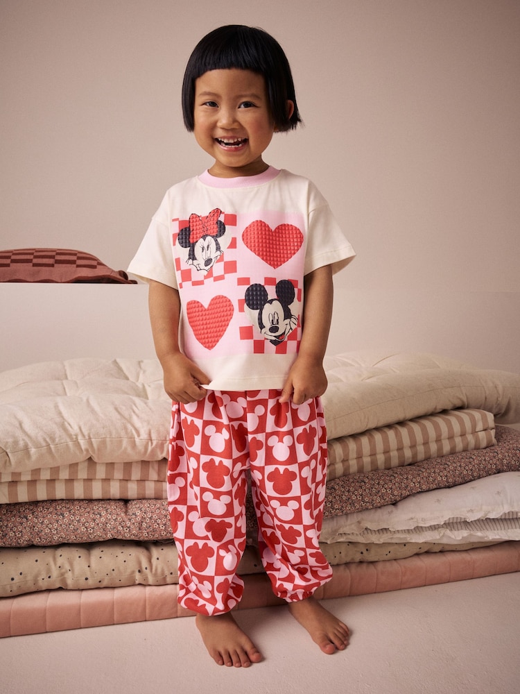 Red/Pink Minnie Jogger Pyjamas 1 Pack (9mths-12yrs) - Image 1 of 7
