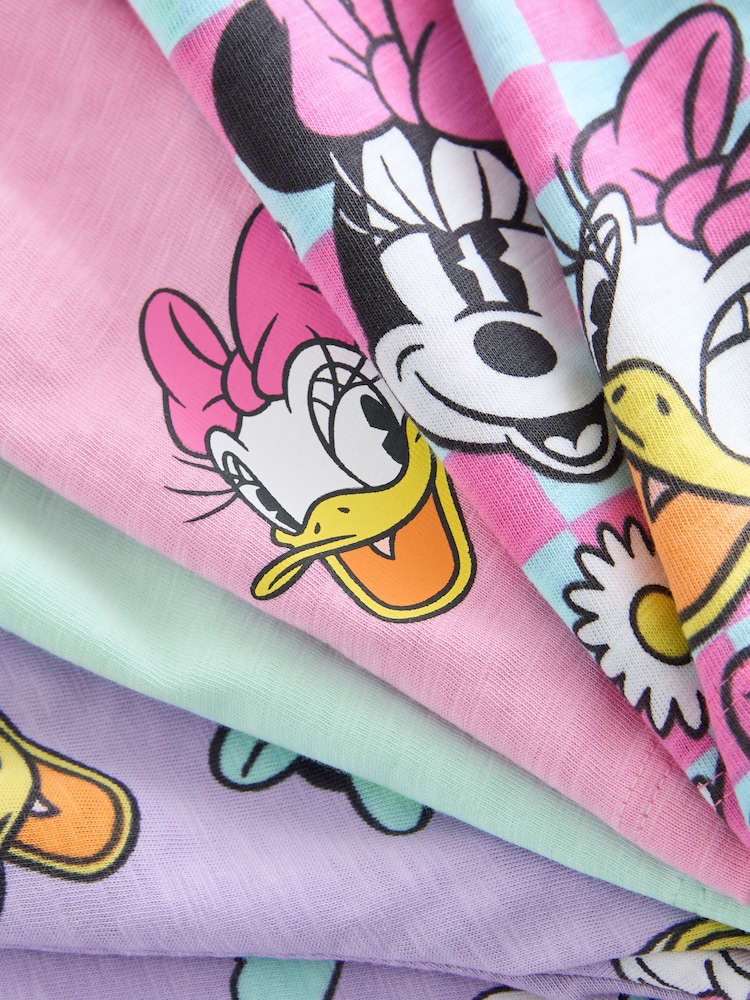 Lilac Purple 100% Cotton Minnie Mouse Shorts Pyjamas 3 Pack (9mths-12yrs) - Image 12 of 12