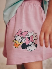 Lilac Purple 100% Cotton Minnie Mouse Shorts Pyjamas 3 Pack (9mths-12yrs) - Image 5 of 12