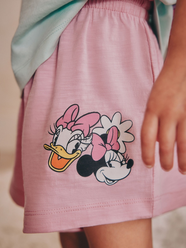 Lilac Purple 100% Cotton Minnie Mouse Shorts Pyjamas 3 Pack (9mths-12yrs) - Image 5 of 12