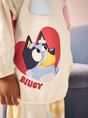 Creme - Pacote 1 de pijamas de corrida Bluey Heart Print (12meses a8anos) - Imagem 4 de 8