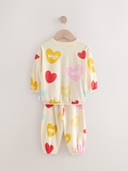 Creme - Pacote 1 de pijamas de corrida Bluey Heart Print (12meses a8anos) - Imagem 6 de 8